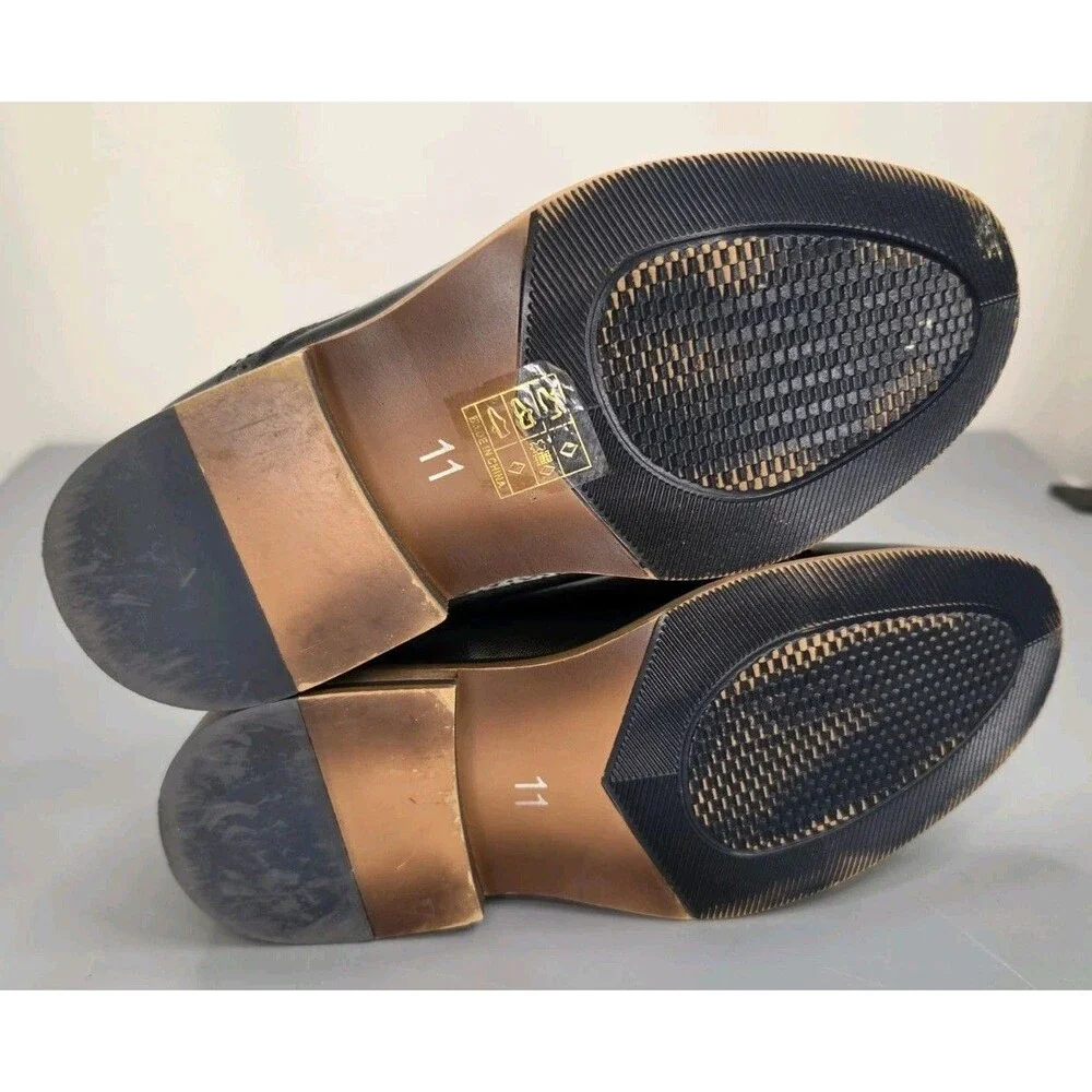 Bruno Marc Little Boy's Prince-K1 Classic Oxfords Dress Shoes 11 Black